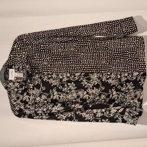 Joseph Ribkoff mixed graphic blouse size 8 style 214207 NWT